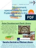 List of Government, Special Libraries and Public Libraries in The