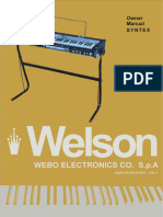 Welson Syntex Owner Manual - V1