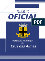 Diario Oficial, Concurso de Cruz Das Almas