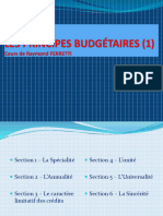 Principes Budgetaires I