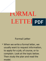 Formal Letter