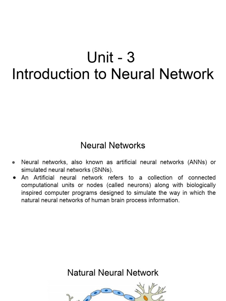 Introduction to Neural Networks Explained | PDF | Artificial Neural ...