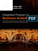 Integrated Programme in Business Analytics