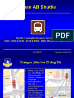 Shuttle Route - 05 Sep 2023
