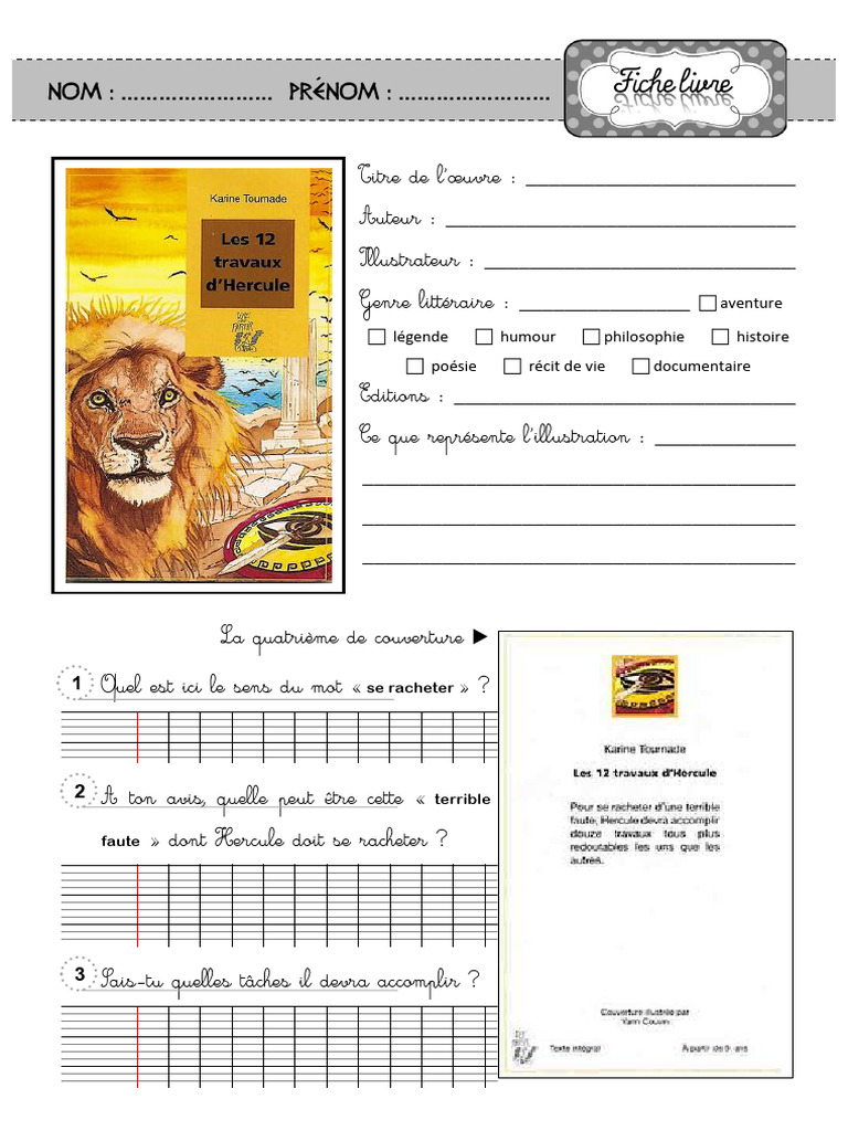 Mythologie Grecque : Les Travaux D' Héraclès (Hercule