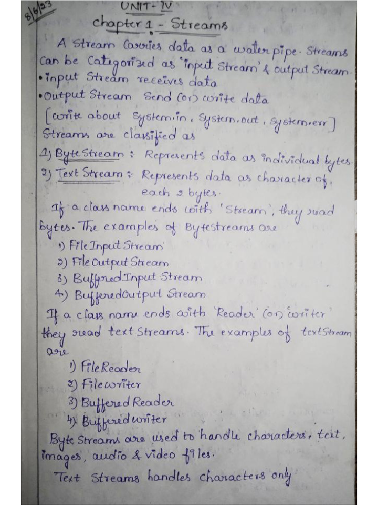 Streams in Java | PDF