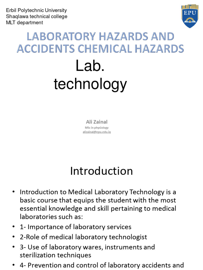 Lec 1 Lab. Tech PDF Sterilization (Microbiology) Disinfectant