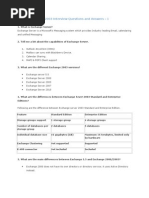 Exchange Server 2003 Interview