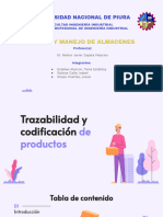 Trazabilidad y Codificacion de Productos