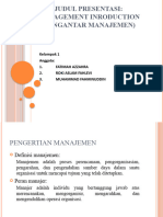 Kelompok Management Introduction KLPK 1