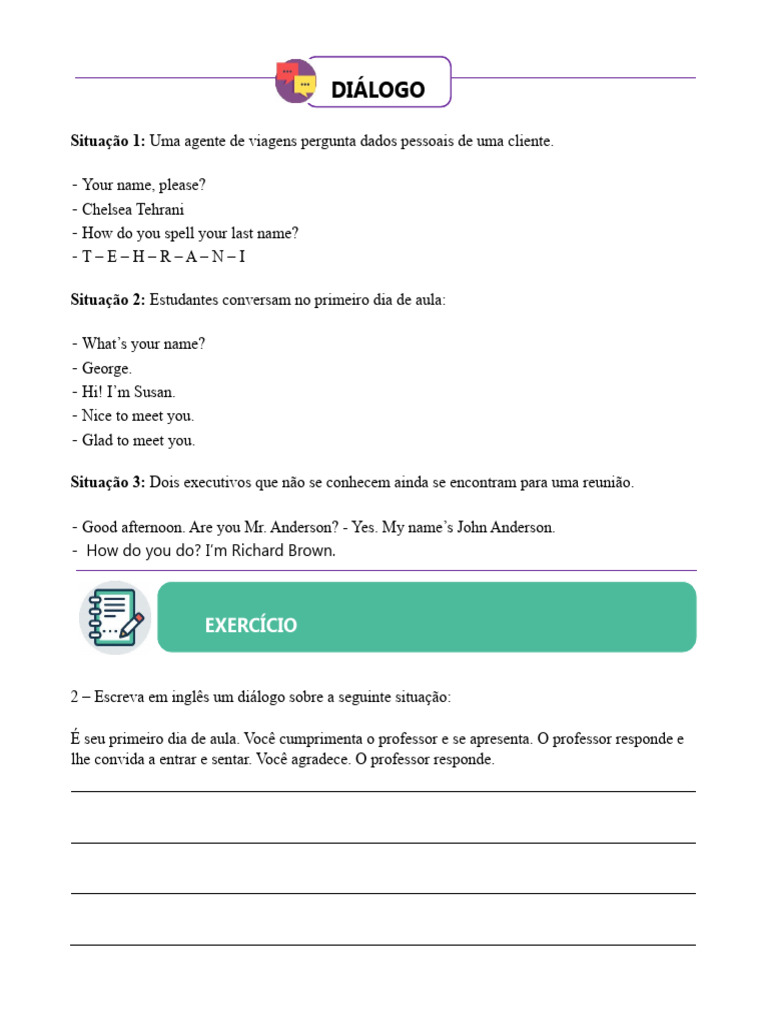 Aula 3 Ano A Sexta | PDF | Artes Linguísticas e Disciplina