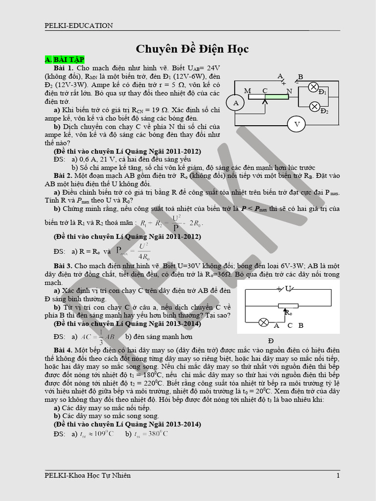 Các Loại Điện Trở Và Ứng Dụng