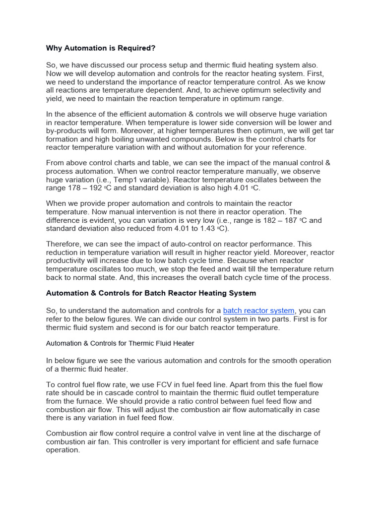Why Automation Is Required PDF Process Engineering Energy Technology