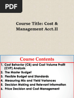 Cost & Management Acct II CH 1 - 5-1-1