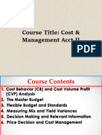 Cost & Management Acct II CH 1 - 5-1-1