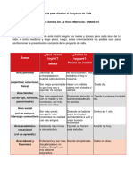 Matriz para Diseñar El Proyecto de Vida