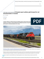 Electric and Hybrid Rail Technology - Railway Association of Canada Report Outlines Path Forward For Rail Decarbonization in Canada