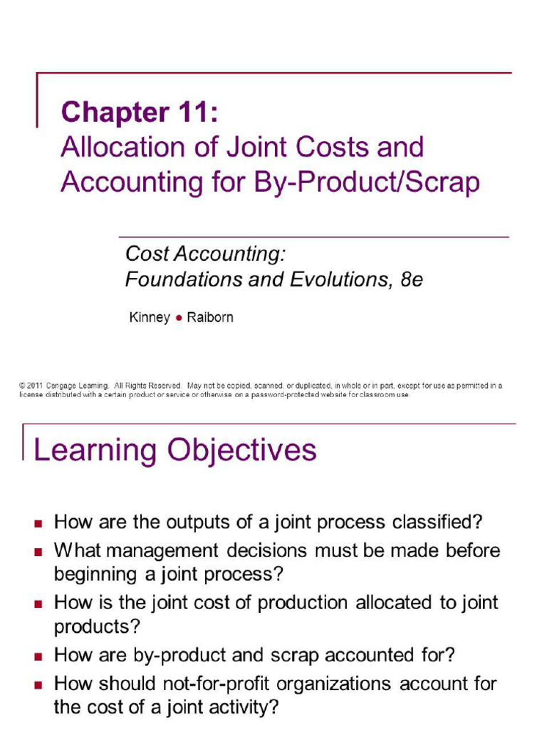 Chapter 11 Joint Costs Pdf