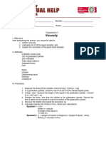 GC2 Experiment No.1 Viscosity