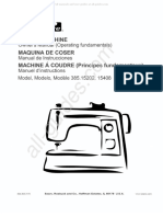 Kenmore 385.15202 Sewing Machine Instruction Manual