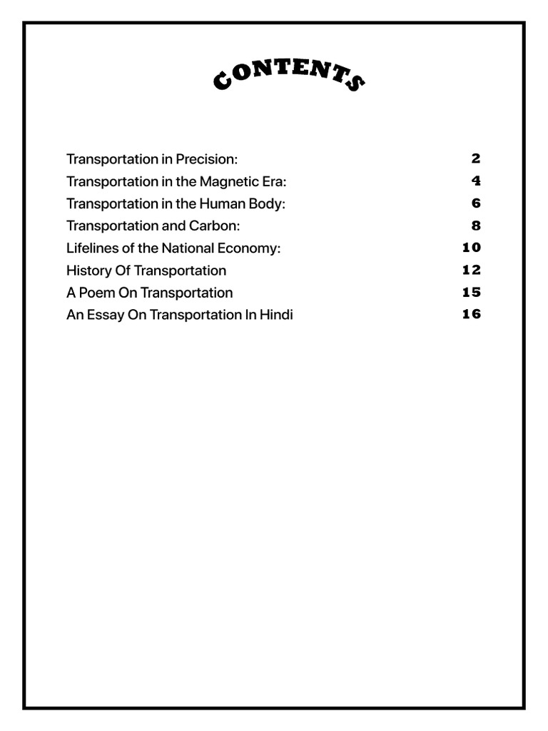Transportation | PDF