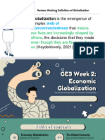 FOR UPLOAD GE3 Week 2 Structures of Globalization 1 Economic Globalization