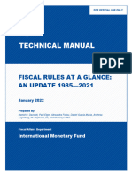 FAD Technical Manual - Fiscal Rules at A Glance 1985-2021