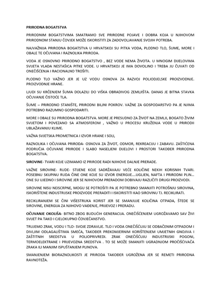 Prirodna bogatstva pdf