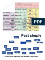 Paint Clean See: Put The Verbs in The Correct Column. Ubico Los Verbos en La Columna Correcta