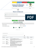 Consulta de Procesos Nacional Unificada: Detalle Del Proceso