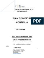 Plan de Mejora Continua 2017