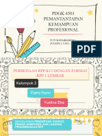 Perbedaan RPP k13 Dengan Format RPP 1 Lembar