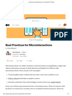 Best Practices For Microinteractions - by Nick Babich - UX Planet