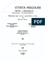 PERGOLESI - Livietta e Tracollo (vocal score)
