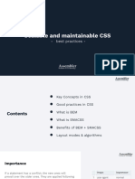 #Workshop 4 - Scalable and Maintainable CSS