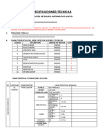 ESPECIFICACIONES TECNICAS PARA EQUIPOS INFORMATICOS Tipo 3