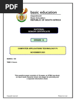 Computer Application Technology P1 Nov 2021 Eng