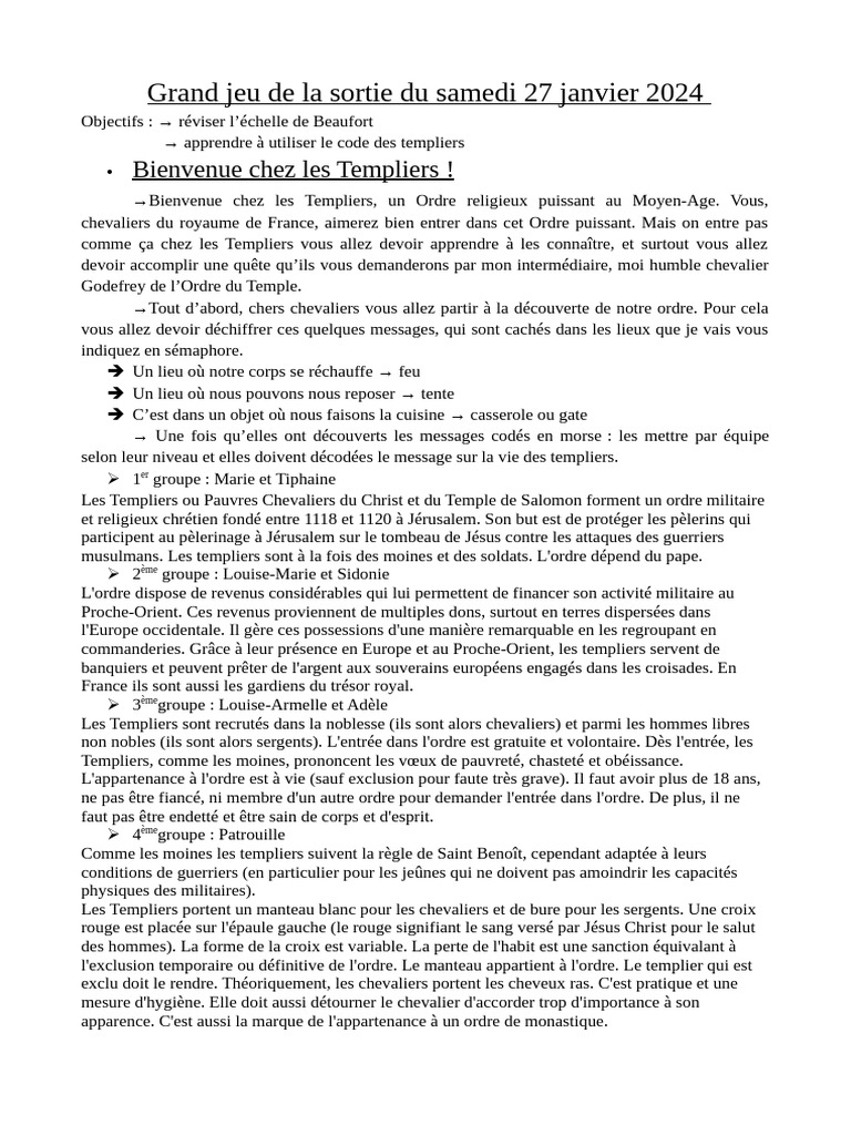 Apprenez le Code des Templiers | PDF | Ordre du Temple