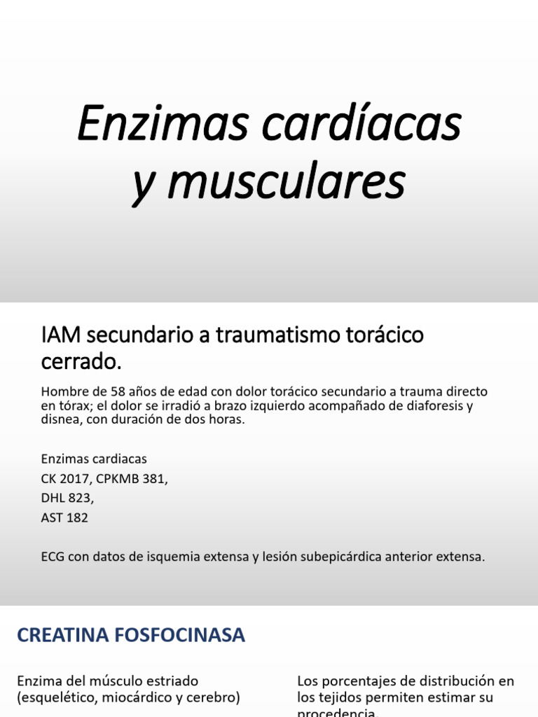 7 Proped Enzimas Cardiacas y Musculares | PDF | Medicina | Fisiología