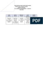 Horario de Extraordinarios - III Año-1