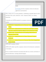 ASTM Acceptance Criteria