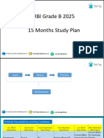 15 Months Study Plan For RBI GR B 2025