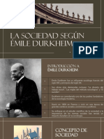 La Sociedad Según Émile Durkheim