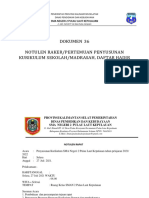 Dokumen 36 Notulen Raker/Pertemuan Penyusunan Kurikulum Sekolah/Madrasah, Daftar Hadir