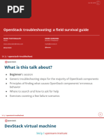 Openstack Troubleshooting Field Survival Guide