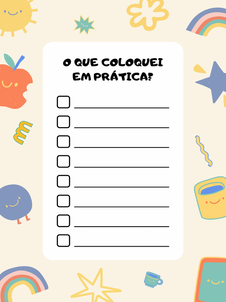 O Que Coloquei em Prática | PDF