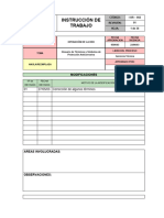 Instrucción de Trabajo: Modificaciones