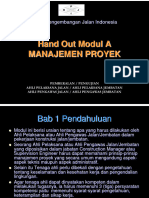 Manajemen Proyek Bidang Jalan Dan Jembatan