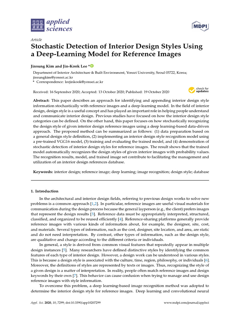 Applsci 10 07299 | PDF | Deep Learning | Cognitive Science
