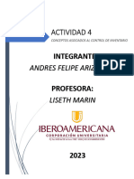 Actividad 4 Conceptos Asociados Al Control de Inventarios, FIFO, LIFO, FEFO